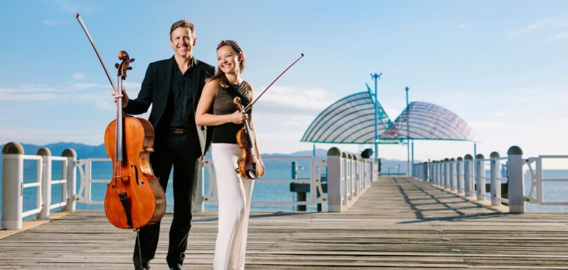 Alexandra Conunova violin and Julian Smiles cello in Townsville. | Newsreel