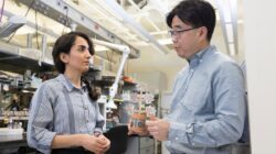 Binghamton University PhD student Maryam Rezaie, left, and Professor Seokheun Choi. | Newsreel