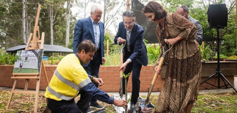 The occasion was commemorated with the planting of a frangipani cutting from Maurice Blackmore’s Naturopathic Rest Home in Rockhampton.