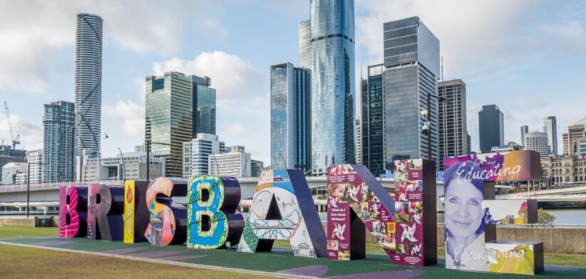 Brisbane sign. | Newsreel