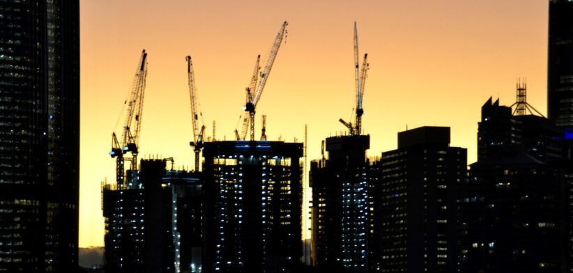 Construction on the Brisbane skyline. | Newsreel