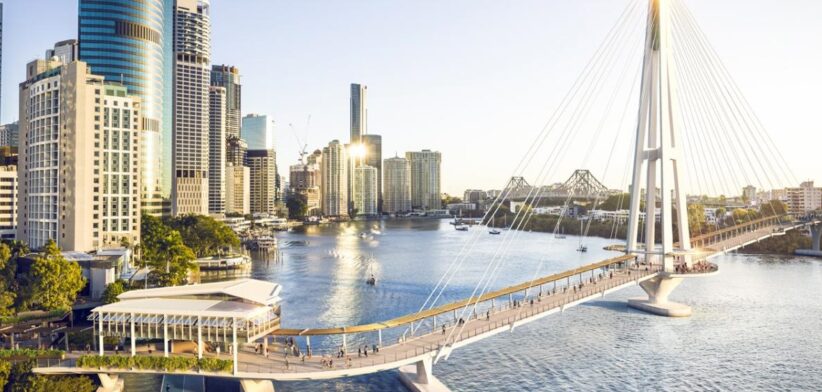 Kangaroo Point Bridge, Brisbane, Queensland. | Newsreel