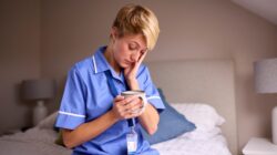 Nurse on night shift. | Newsreel