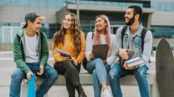 Group of students. | Newsreel