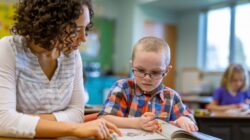 Teacher and student. | Newsreel