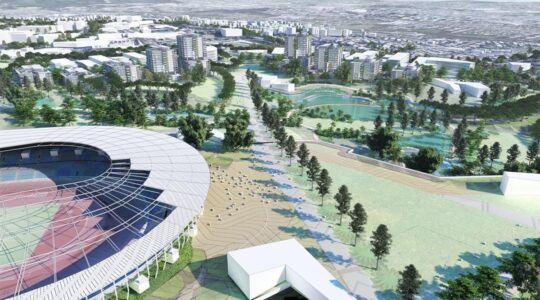 Artist's Impression Victoria Park stadium. | Newsreel