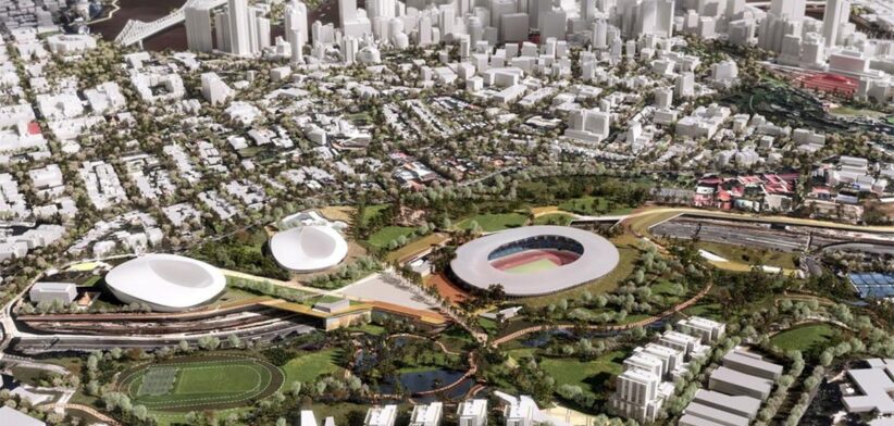 Artists impression Victoria Park stadium, Brisbane. | Newsreel