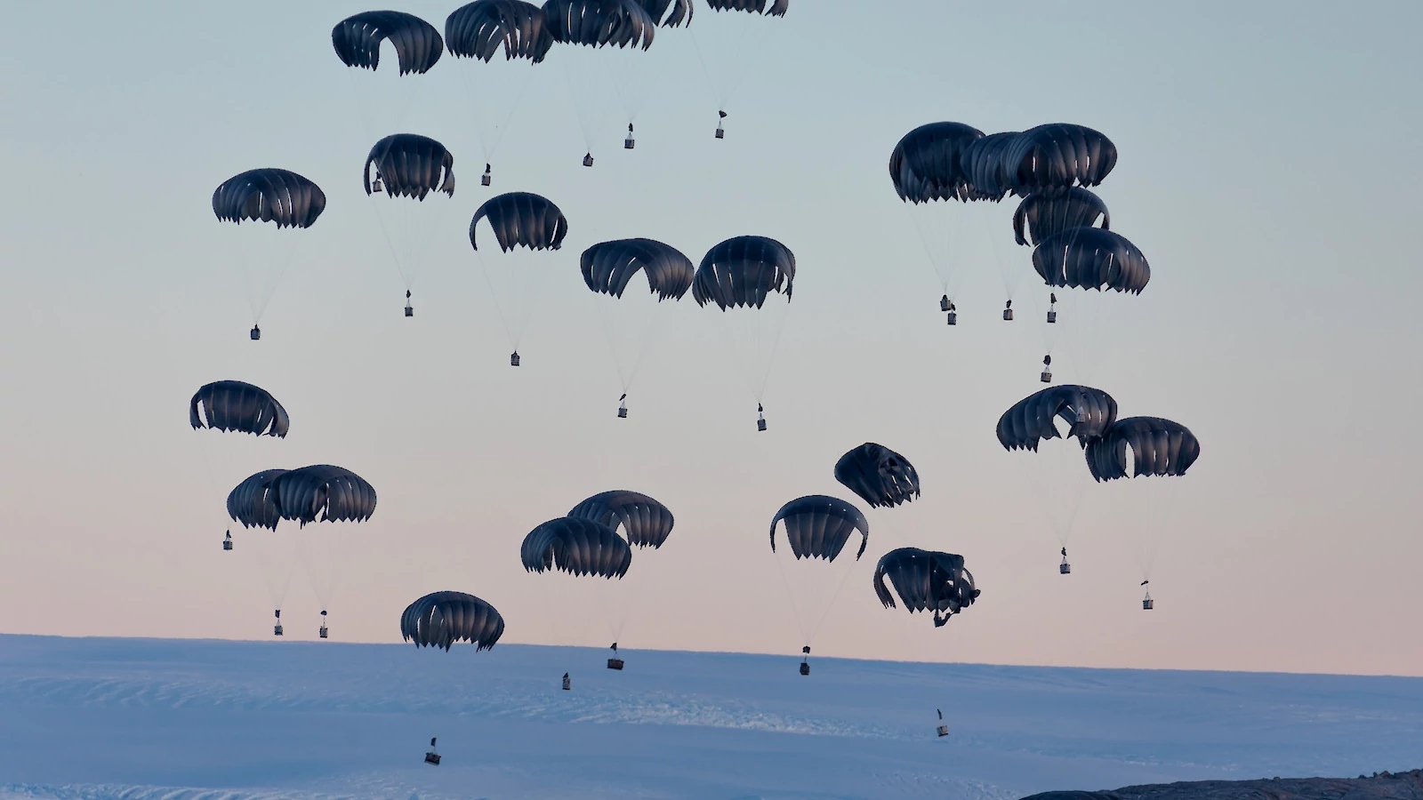 Supplies being airdropped to Mawson. | Newsreel