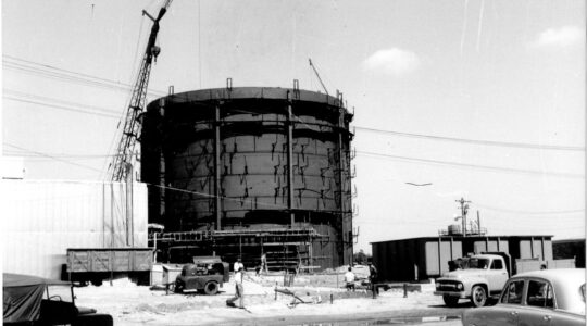 High Flux Australian Reactor under construction in 1957. | Newsreel