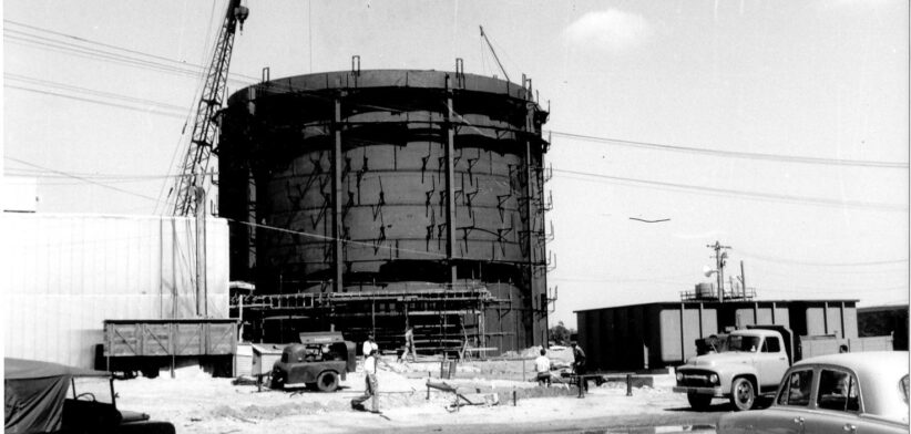 High Flux Australian Reactor under construction in 1957. | Newsreel