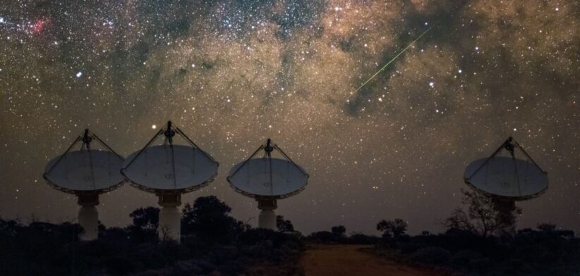 ASKAP core antennas with Milky Way. | Newsreel