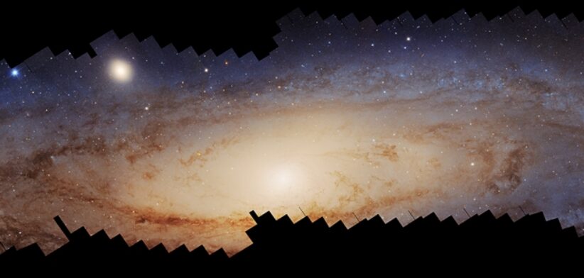 Panoramic view of the Andromeda galaxy taken by the Hubble Space Telescope. | Newsreel