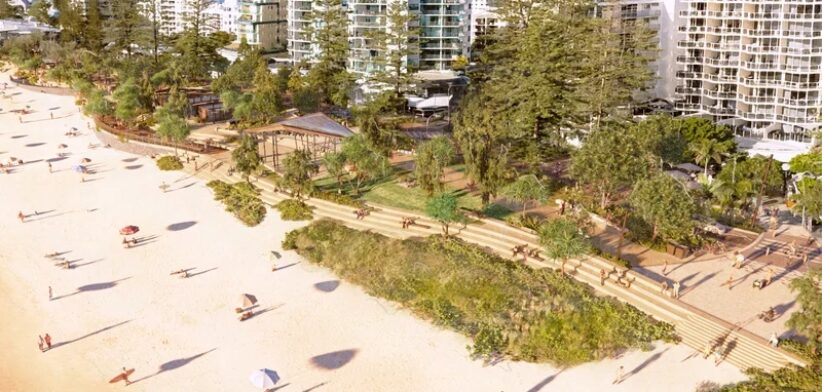 Artist impression of Mooloolaba Foreshore Stage 2.