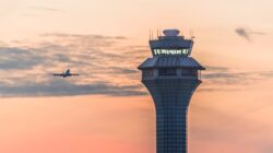 Flight control tower. | Newsreel