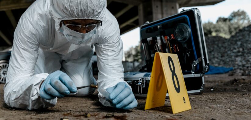 Forensic scientist. | Newsreel