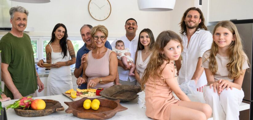 Multi-generational family. | Newsreel