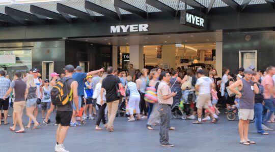 Myer department store, Melbourne, Australia. | Newsreel