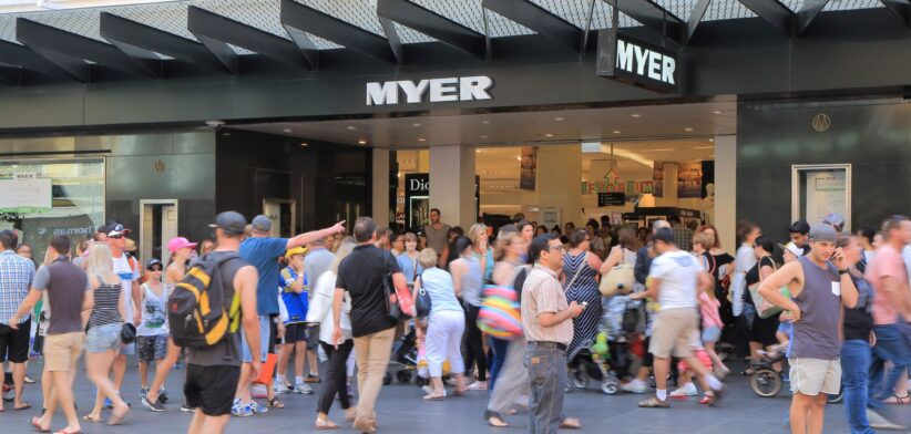 Myer department store, Melbourne, Australia. | Newsreel