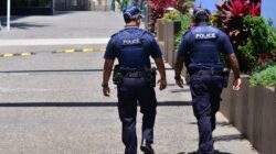 Queensland Police officers on foot patrol. | Newsreel