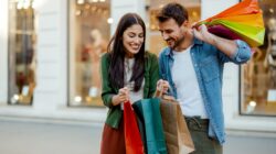 Couple shopping. | Newsreel