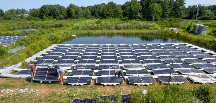 Floating solar system. | Newsreel