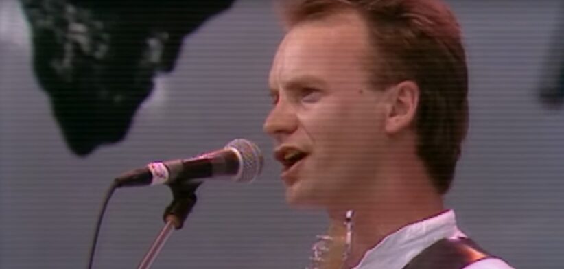 Sting Live Aid 1985. | Newsreel