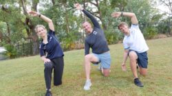 People doing exercise. | Newsreel