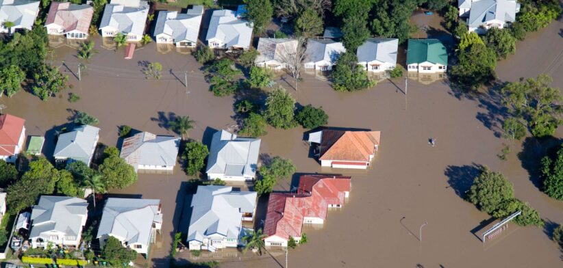 Flooded homes. | Newsreel