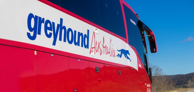 Greyhound bus Australia. | Newsreel