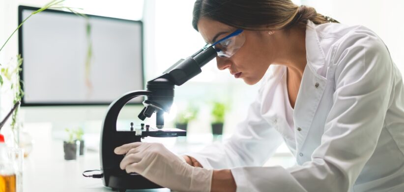 Researcher in lab. | Newsreel