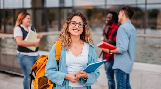 University students. | Newsreel