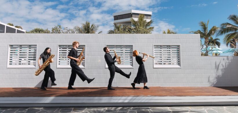 The Andromeda Saxophone Quartet. | Newsreel.