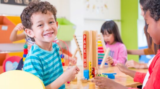 Young boy at child care centre. | Newsreel