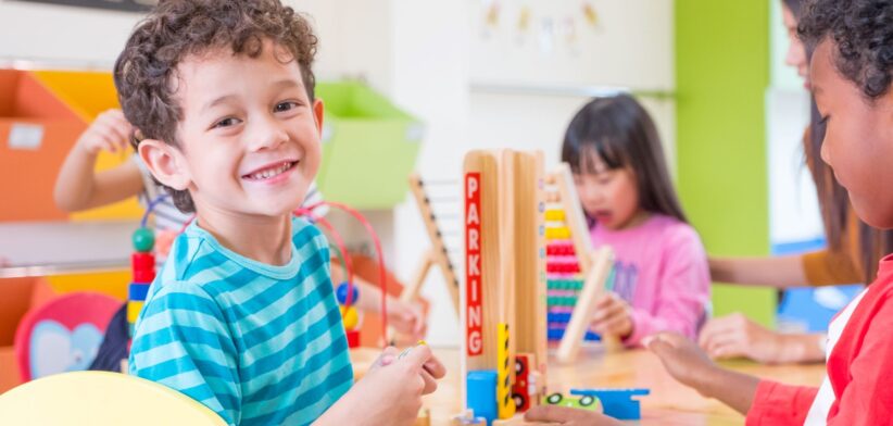 Young boy at child care centre. | Newsreel