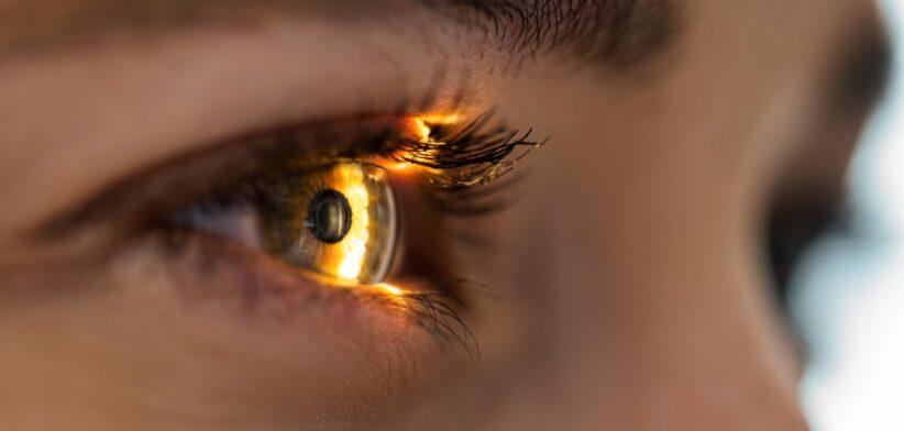 Close up of woman's eye. | Newsreel