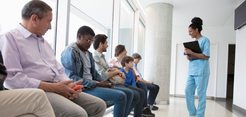 Waiting room. | Newsreel