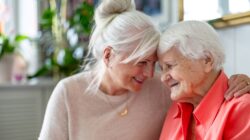 Elderly mother and daughter. | Newsreel