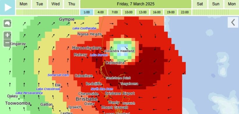 Alfred forecast map. \ Newsreel