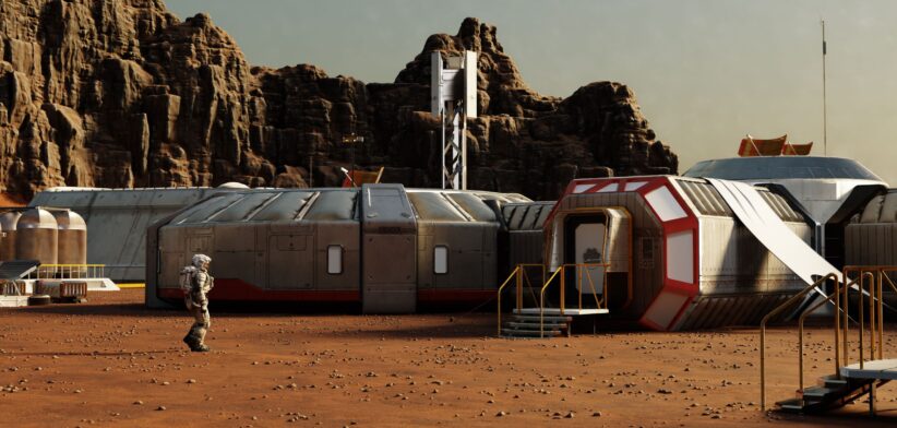 Mars habitat. 3D render. | Newsreel