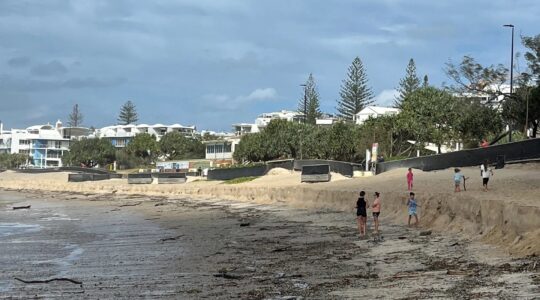 Eroded beach Sunshine Coast Queensland. | Newsreel