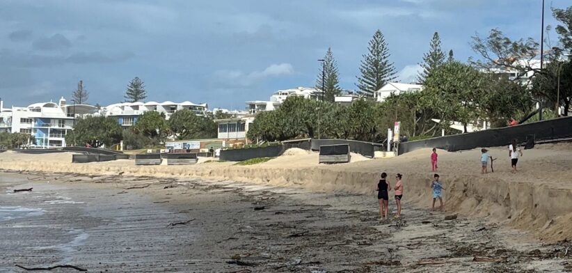 Eroded beach Sunshine Coast Queensland. | Newsreel