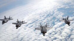 F35A flying in formation