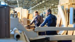 Workers in a furniture factory. | Newsreel