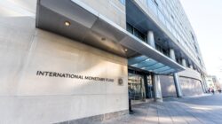 International Monetary Fund offices. \ Newsreel