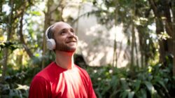 Person with autism listening to music