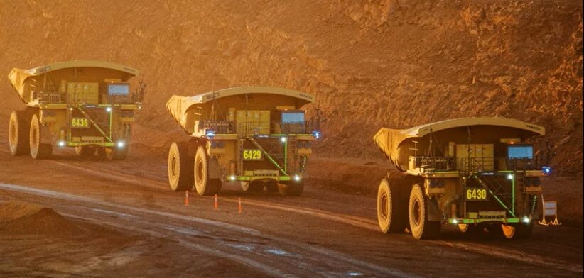Mining trucks. | Newsreel
