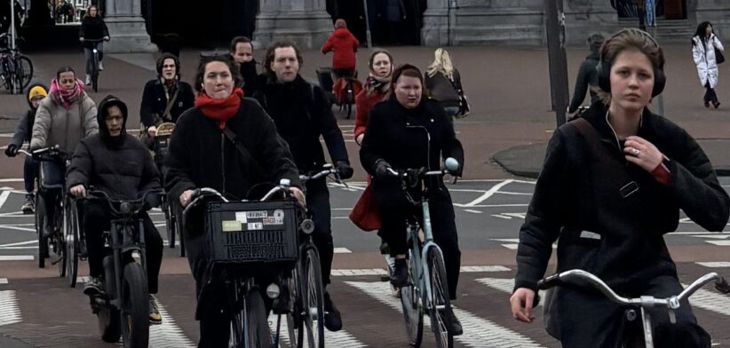 Bikes in the city of Amsterdam - Newsreel