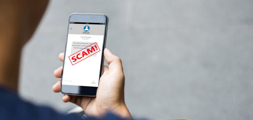 Scam text on phone