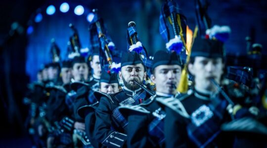 Royal Edinburgh Military Tattoo pipers. | Newsreel