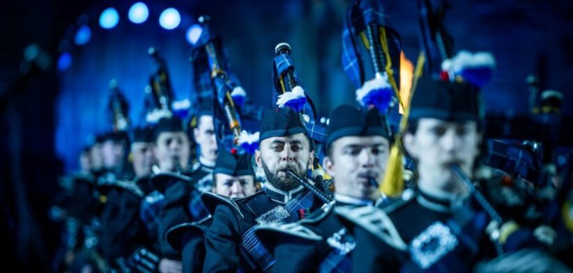 Royal Edinburgh Military Tattoo pipers. | Newsreel